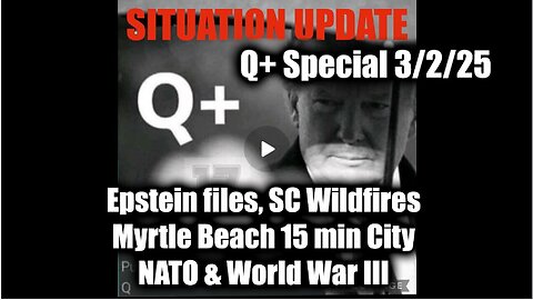 Situation Update 3/2/25 - Epstein Files, SC wildfires, Myrtle Beach 15 min city, NATO & World War 3