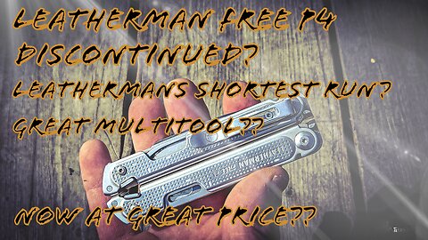 Under Appreciated Leatherman. FreeP4 Now Discontinued and available at a great price.