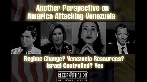 Jewish Zionism: America Attacks Venezuela. Why? Regime Change? Venezuela Resources? Israel Controlled? Yes.