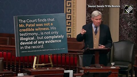 Kash Patel News _ Senator Sheldon Whitehouse Blasts Kash Patel Over Peddling Conspiracy Theories