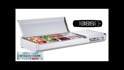 VEVOR Refrigerated Condiment Prep Station 135 W Countertop Refrigerated Condiment Station Review