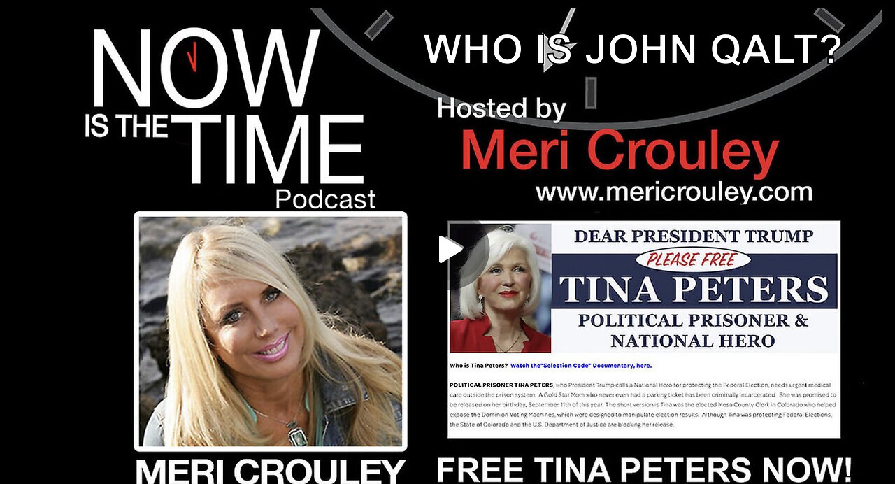 MERI CROULEY W/ JUAN O'SAVIN CRITICAL TINA PETERS UPDATE. WHO IS JOHN QALT?