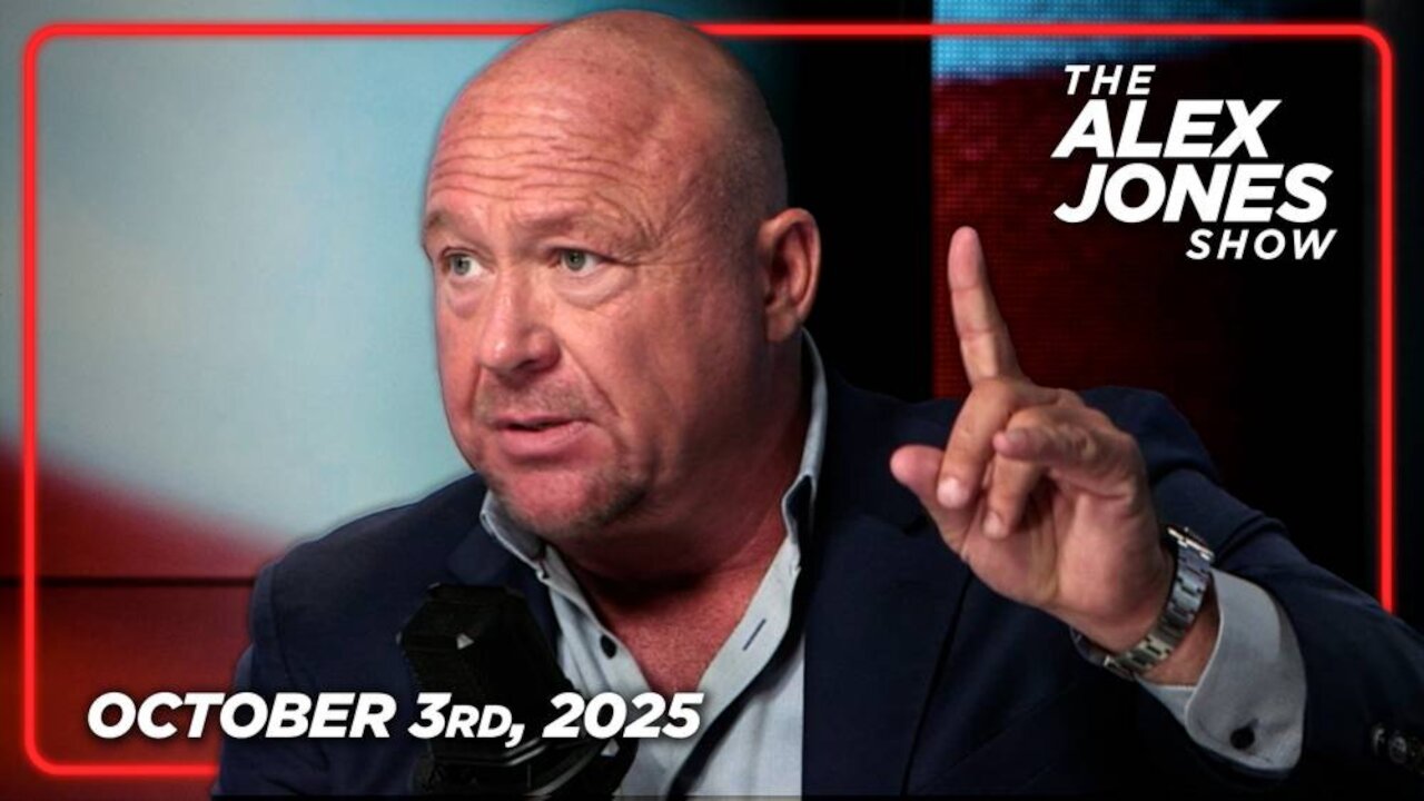 THE ALEX JONES SHOW - 10/3/2025: Alex Jones App Hits #1 In The World, Trump Announces Plan To Invade Venezuela, & Investigators Ask- Why Is There No Visible Blood At The Scene Of Charlie Kirk's Assassination? PLUS, Government Shutdown Massively B