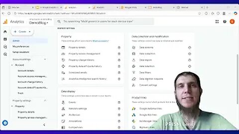 2.2. pt. 2/4 Doing account and property and Data Stream settings in Google Analytics 4