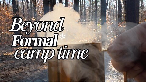 a nice relaxing time camping