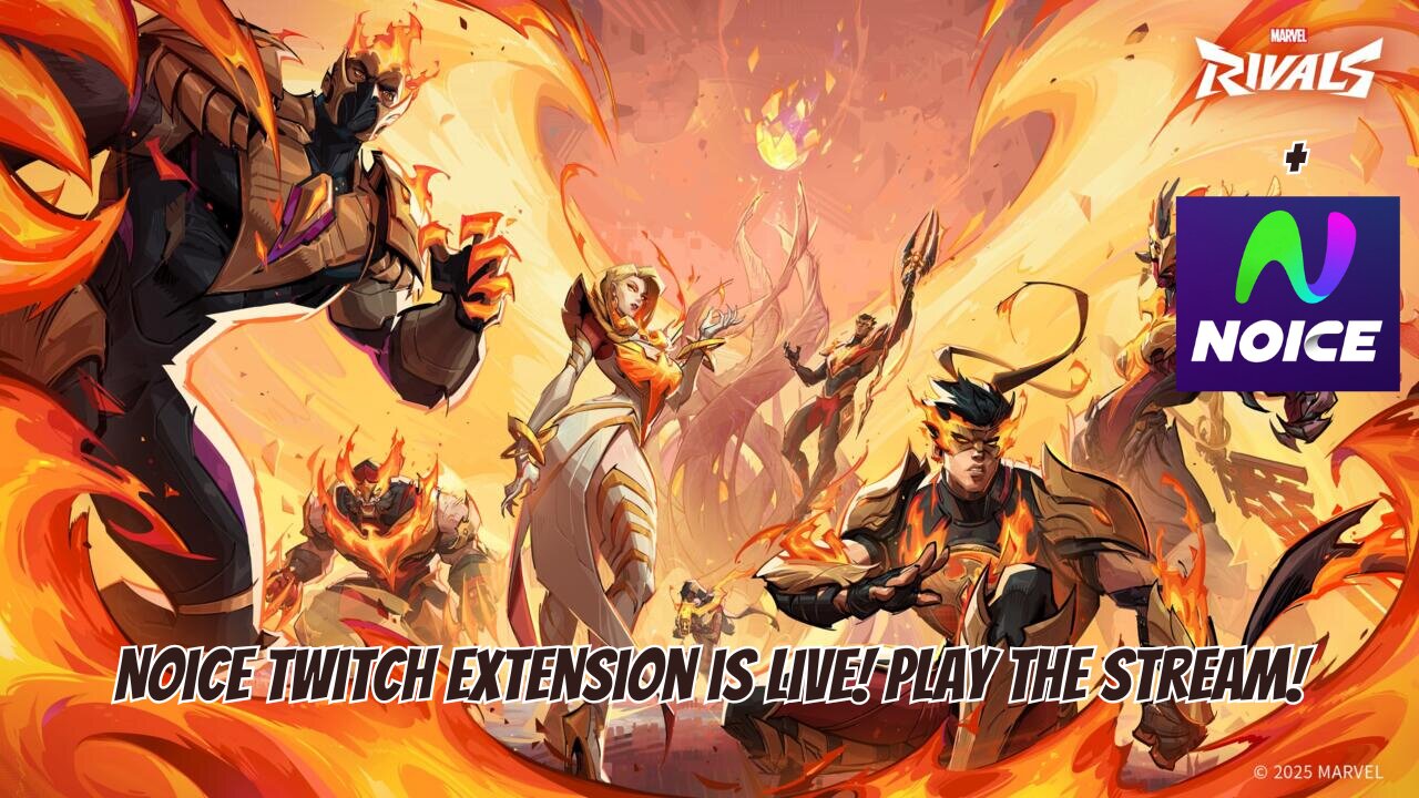 Noice Twitch extension is LIVE! Play the stream 🕹️