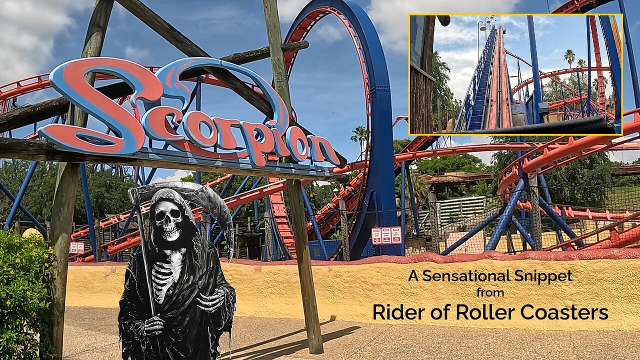 A Sensational Snippet from Rider of Roller Coasters: Scorpion @ Busch Gardens, Tampa [On & Off Ride]
