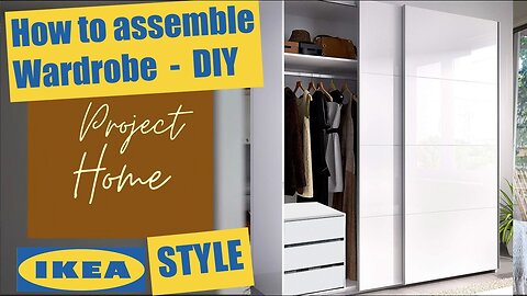 How to assemble IKEA like wardrobe with drawers and sliding doors