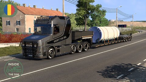 Having a long detour because of an accident with Volvo VT5 | Wheel cam | Open Pipe Sound | ETS2