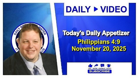 Today's Daily Appetizer (Philippians 4:9)