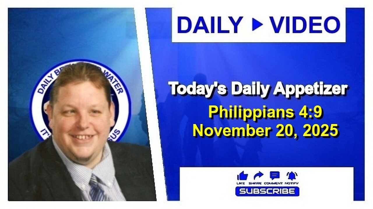 Today's Daily Appetizer (Philippians 4:9)