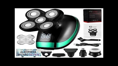 5 In 1 4D Men's Rechargeable Bald Head Electric Shaver 5 Floating Review