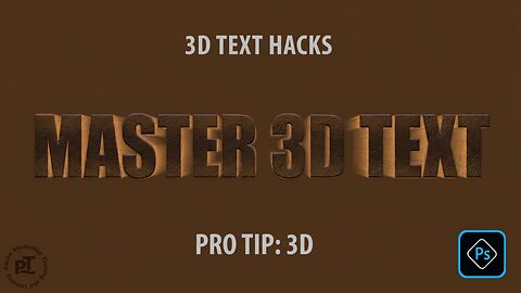 How to Create AMAZING 3D Text in Photoshop Without a 3D Effect