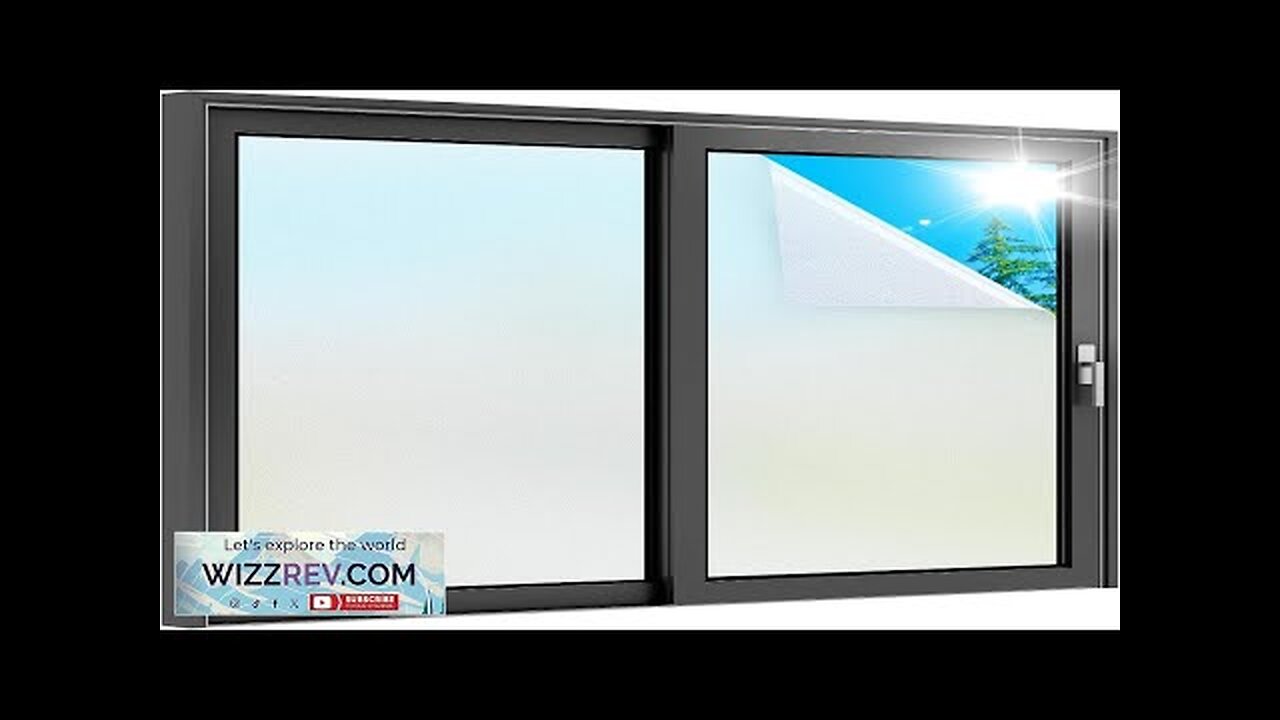 rabbitgoo Frosted Glass Window Film Privacy Film for Glass Windows Static Cling Review