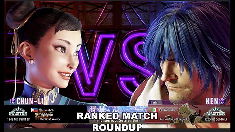 Kuya Kalbo SF6 Ranked Match Roundup. Chun Li Master Rank [Hori Fight Stick]