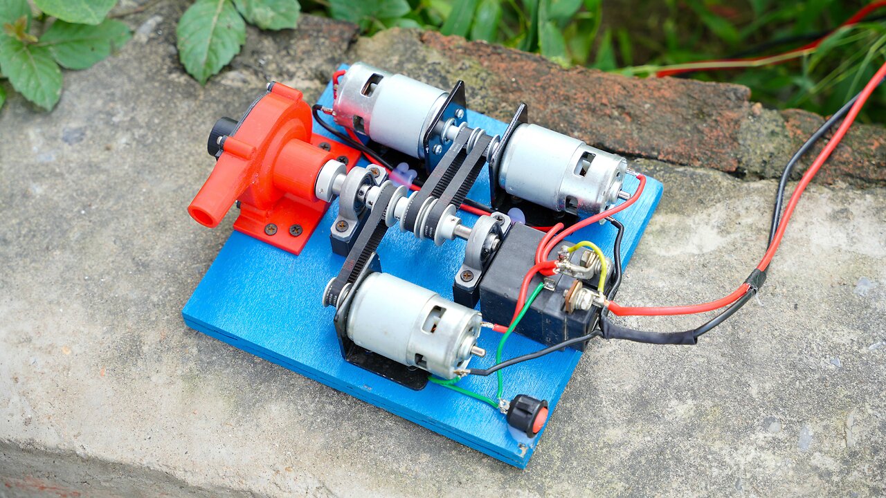 How to Make POWERFUL Water Pump Using Triple 775 Motor