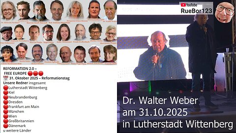 Reformationstag 2025 ✝️ – Dr. Walter Weber in Lutherstadt Wittenberg 📜