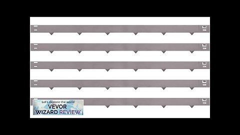 VEVOR Steel Lawn Edging 5PCS Metal Landscape Edging 3"x39" Garden Edging Border Review