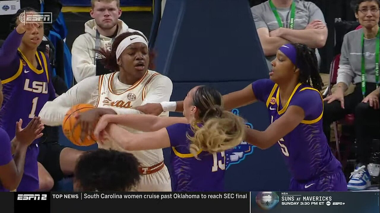 🤐 DOUBLE Techs, HEATED Moment in LSU Tigers vs Texas Longhorns, SEC Women's Basketball Tournament