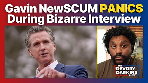 Gavin Newsom PANICS During Bizarre Interview