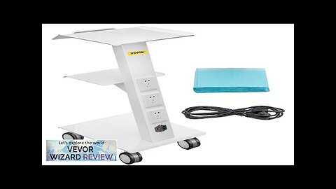 VEVOR Lab Trolley Built-in Socket Rolling Lab Cart 3 Layers Tray Rolling Review