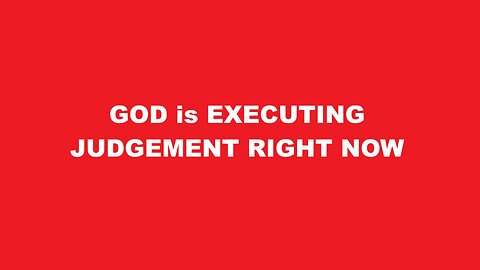 GOD is Executing Judgement Right Now, Prophetic Word, Prophetic Word Today, Donald Trump, USA