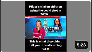 Pfizer's Trial Shot on Children Using the COVID Shot in 2020