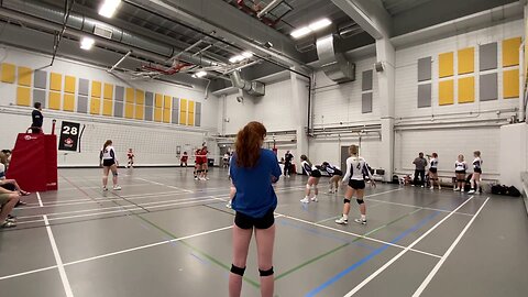 u17 girls volleyball match set 3