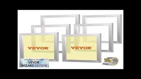 VEVOR Screen Printing Kit 6 Pieces Aluminum Silk Screen Printing Frames 18x20inch Review