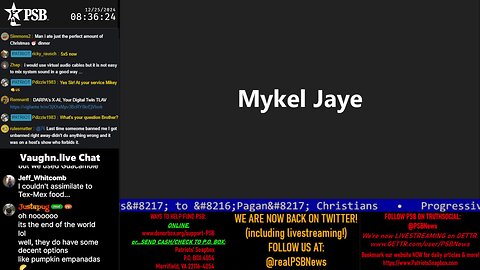 2024-12-25 08:29 EST - Patriots Soapbox AM: with MykelJaye