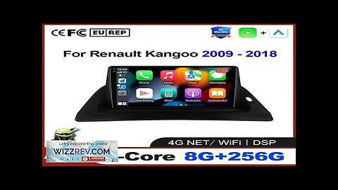 For Renault Kangoo 2009 2012 2015 2016 2017 2018 Car Radio Multimedia Review