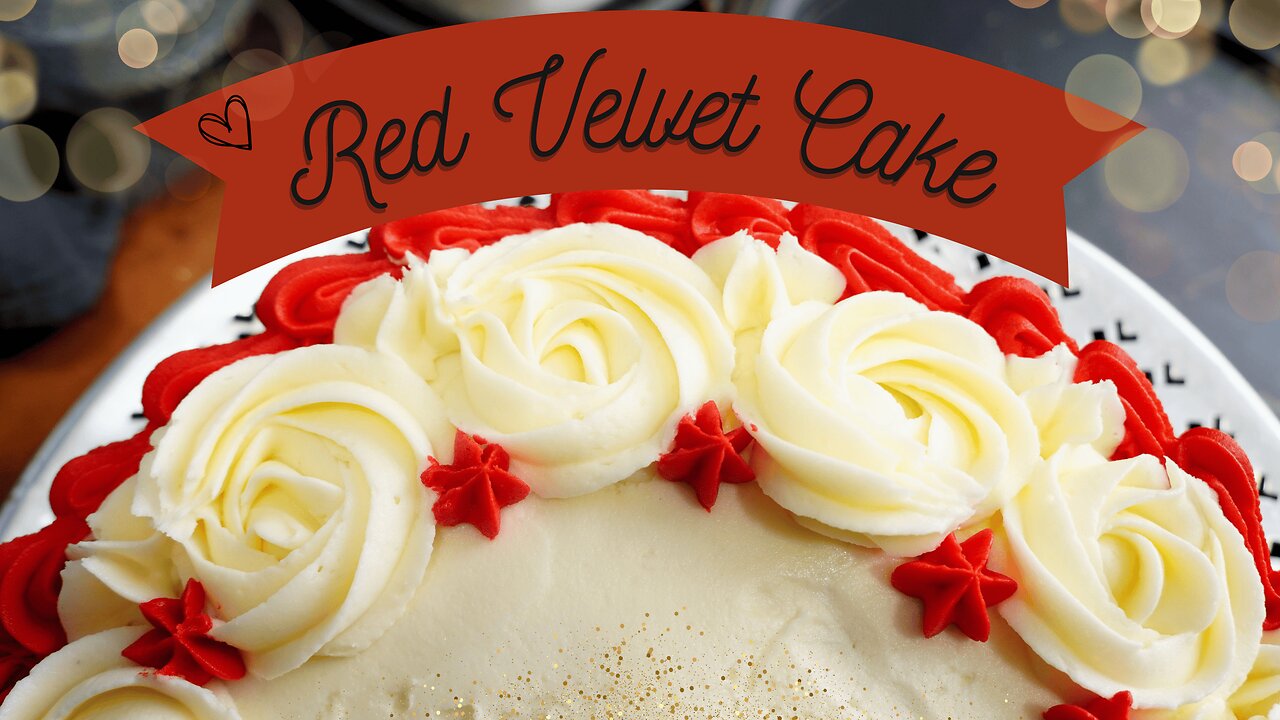 Red Velvet Cake with Cream Cheese Icing 🎂❤️ | A Classic & Irresistible Treat