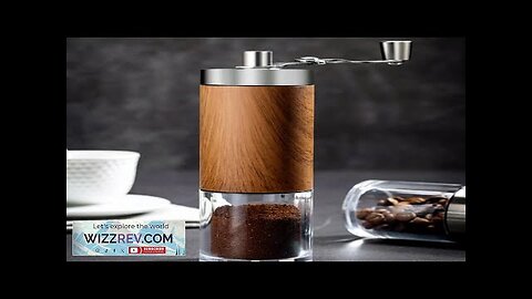 Coffee Bean Grinder Portable Wood Grain Stainless Steel Crank Hand Hand Coffee Review