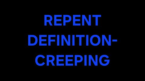 JESUS DIDN'T MEAN REMORSE