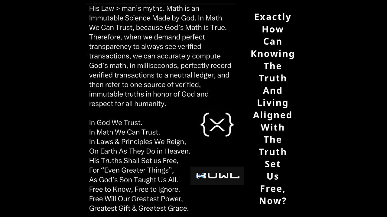 Truth is Binary - a “1” or a “0”