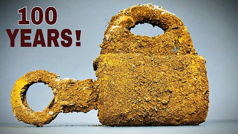 Extremely Rusty Antique Lock Restoration