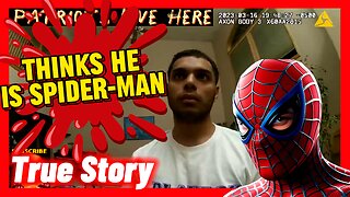 Kid thinks he is Spider-Man and PUNCHES the police in the face (REAL POLICE BODY CAMERA FOOTAGE)