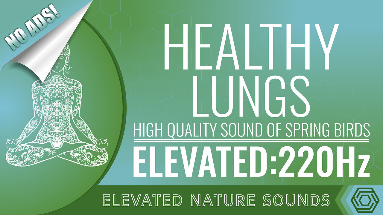 220 Hz Frequency For Healthy Lungs with Spring Birds NO ADS