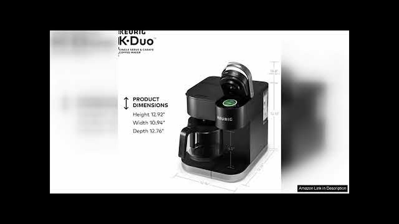 Keurig K-Duo Single Serve K-Cup Pod & Carafe Coffee Maker, Black Review