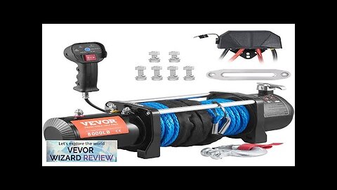 VEVOR Electric Winch 12V 8000 lb Load Capacity Nylon Rope Winch IP67 Review