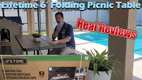 Lifetime 6' Classic Folding Picnic Table Unboxing, Build and Real Review