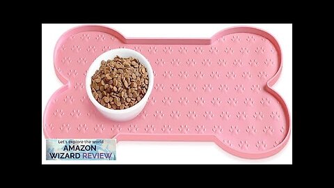 Dog Food Mat Anti-Slip Silicone Dog Bowl Mat Thicker Pet Placemat Waterproof Review