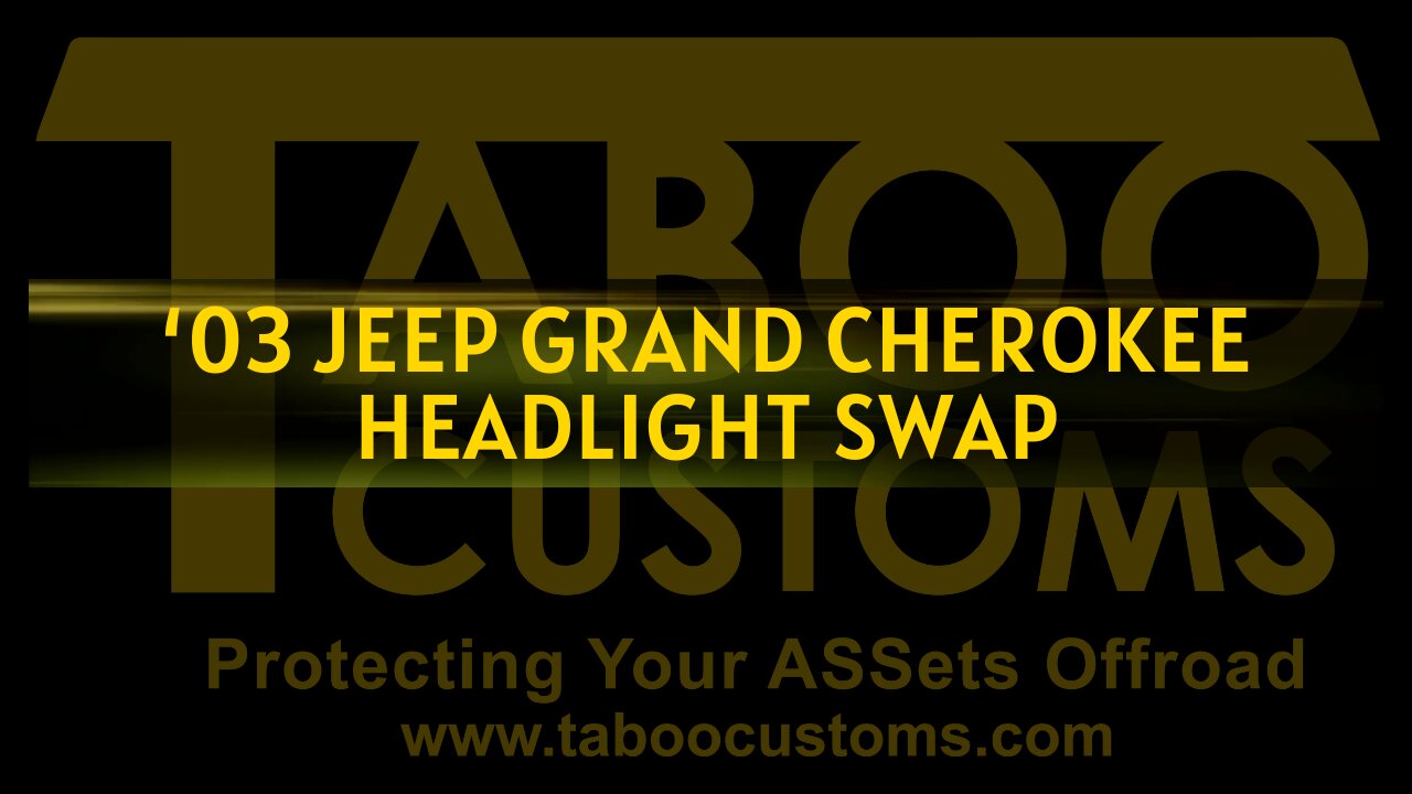 Jeep Grand Cherokee WJ Headlight Swap