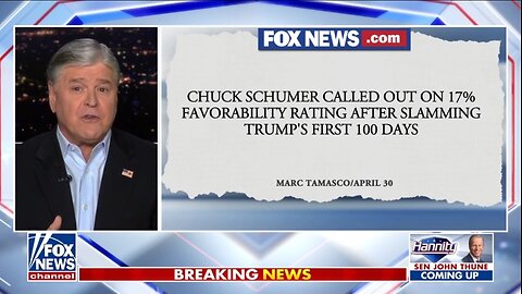 Hannity: Schumer Sold His Soul For Political Power