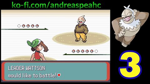 Let's Play! Pokémon Emerald Legacy part 3 Swell Shock Wattson