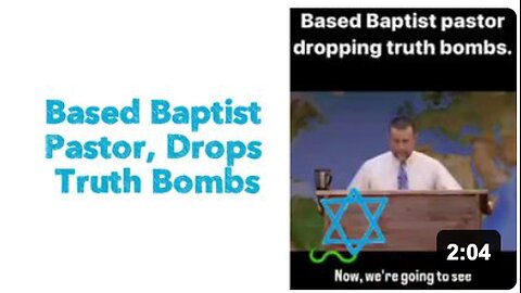 Based Baptist Pastor, Drops Truth Bombs