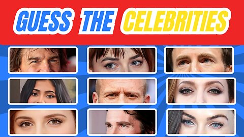 guess the celebrity by eyes | quiz