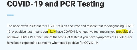 PCR Tests Do Not Diagnose SARS-CoV-2