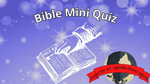 Who Said it Bible Mini Quiz