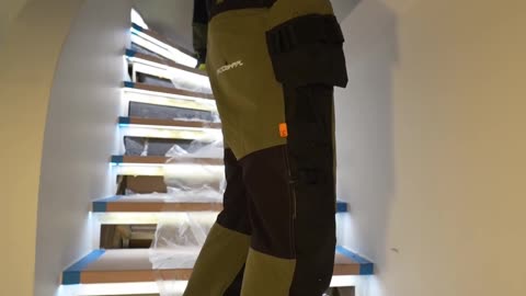 Renovator Slips and Falls Down Stairs